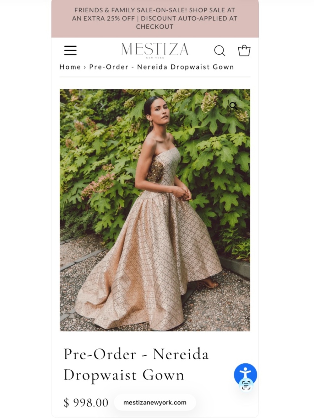Nereida Dropwaist Gown